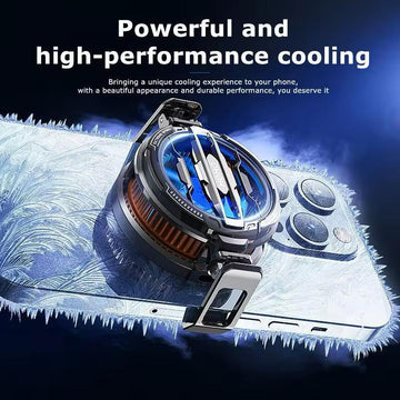 Mobile Phone Cooler Radiator Black ABS Aluminum